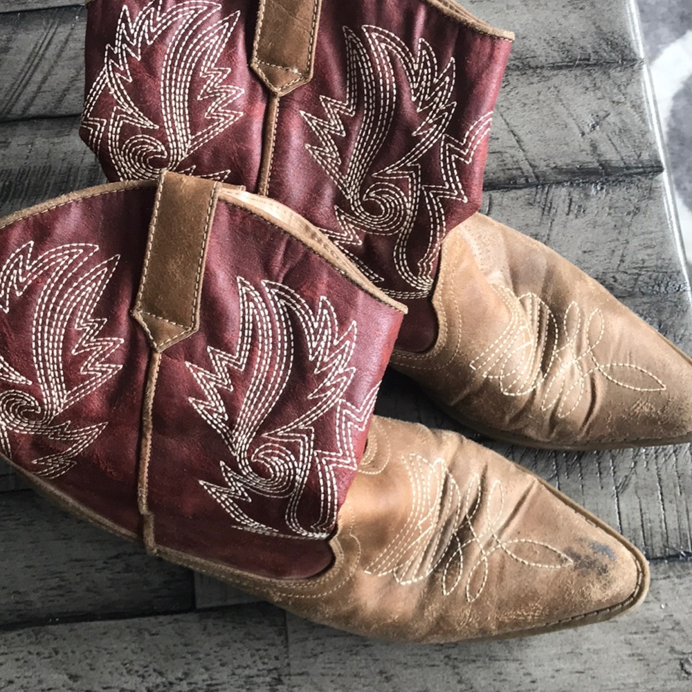 Cowboy ankle boots